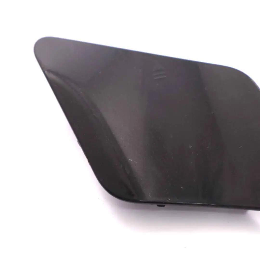 Front Bumper Tow Eye Hook Cover Obsidian Black 197 Mercedes W204 AMG - SKU A2048850526-OB - Part number A2048850526