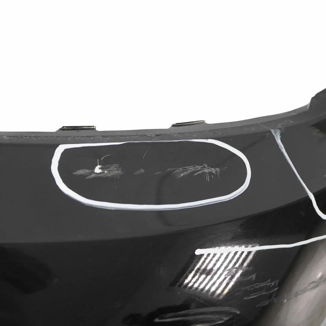 Bumper Trim Panel Cover Obsidian Black Metallic - 197 to Mercedes W204 Rear with Part number A2048850625 Mercedes W204 Rear Bumper Trim Panel Cover Obsidian Black Metallic - 197 - SKU A2048850625-OB - Part number A2048850625