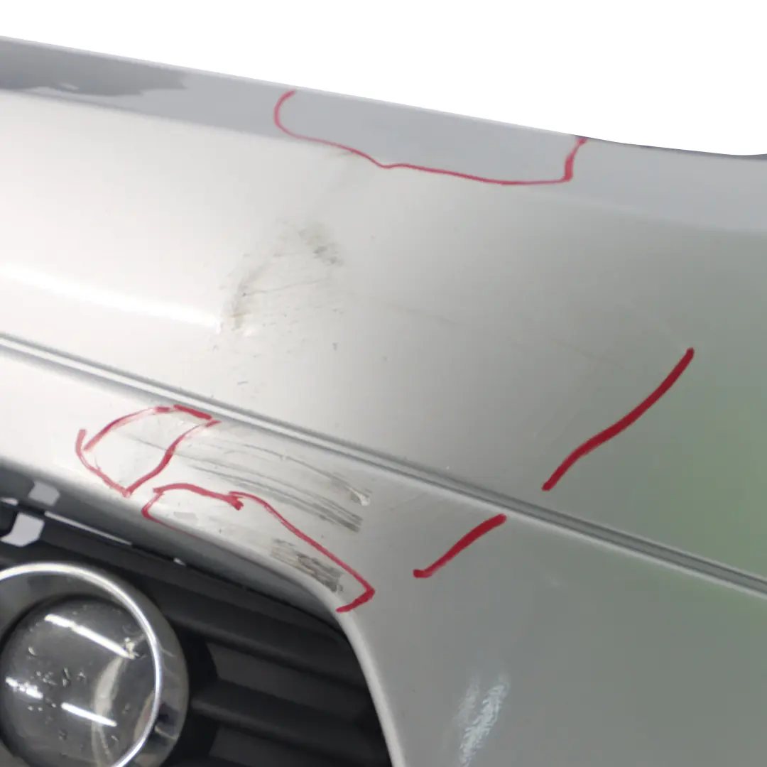 Mercedes W204 Front Bumper Trim Panel Covering Iridium Silver Metallic - 775 - SKU A2048850825-IRS - Part number A2048850825