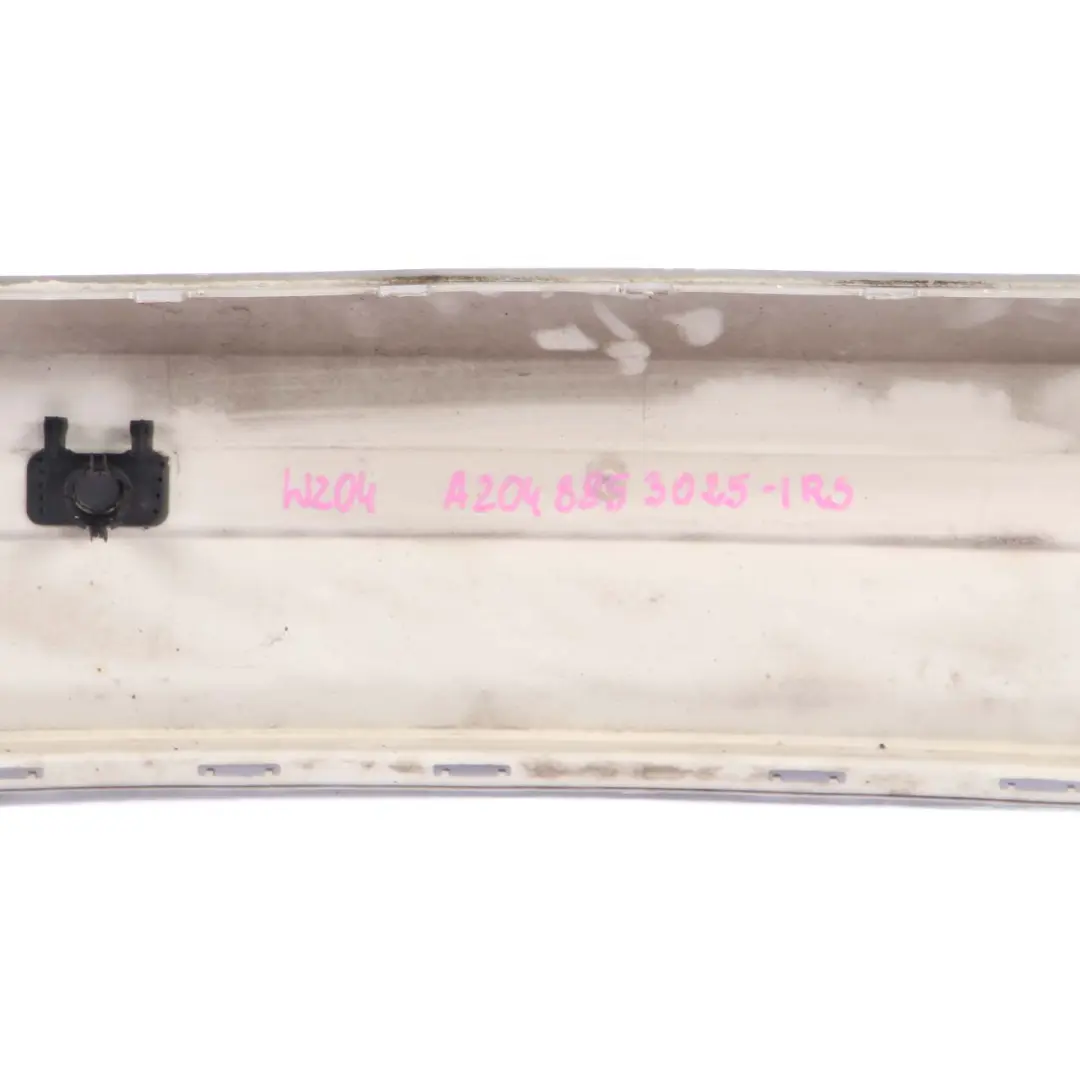 Mercedes W204 Rear Bumper Trim Panel Iridium Silver Metallic - 775 - SKU A2048853025-IRS - Part number A2048853025