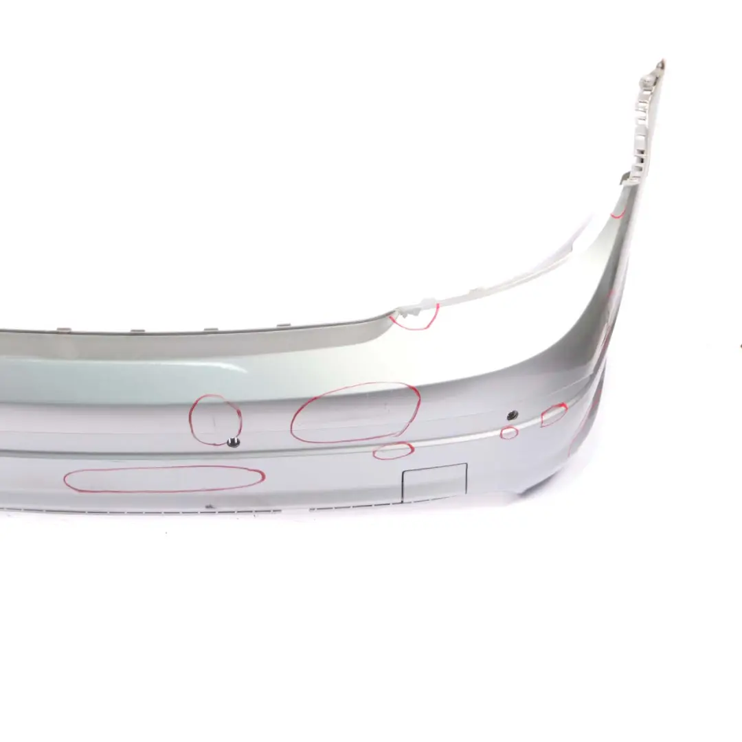 Mercedes W204 Rear Bumper Trim Panel Iridium Silver Metallic - 775 - SKU A2048853025-IRS - Part number A2048853025