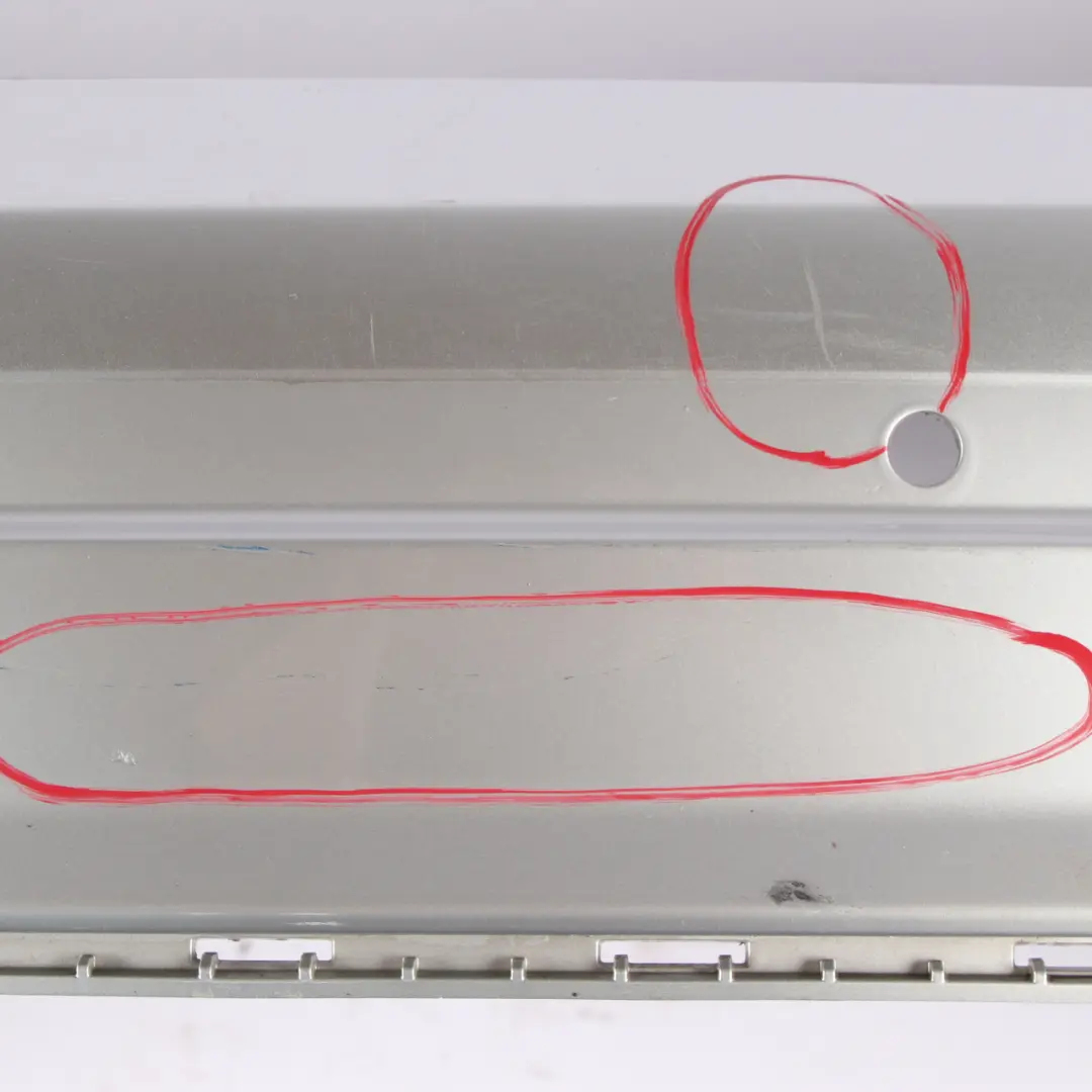 Mercedes W204 Rear Bumper Trim Panel Iridium Silver Metallic - 775 - SKU A2048853025-IRS - Part number A2048853025