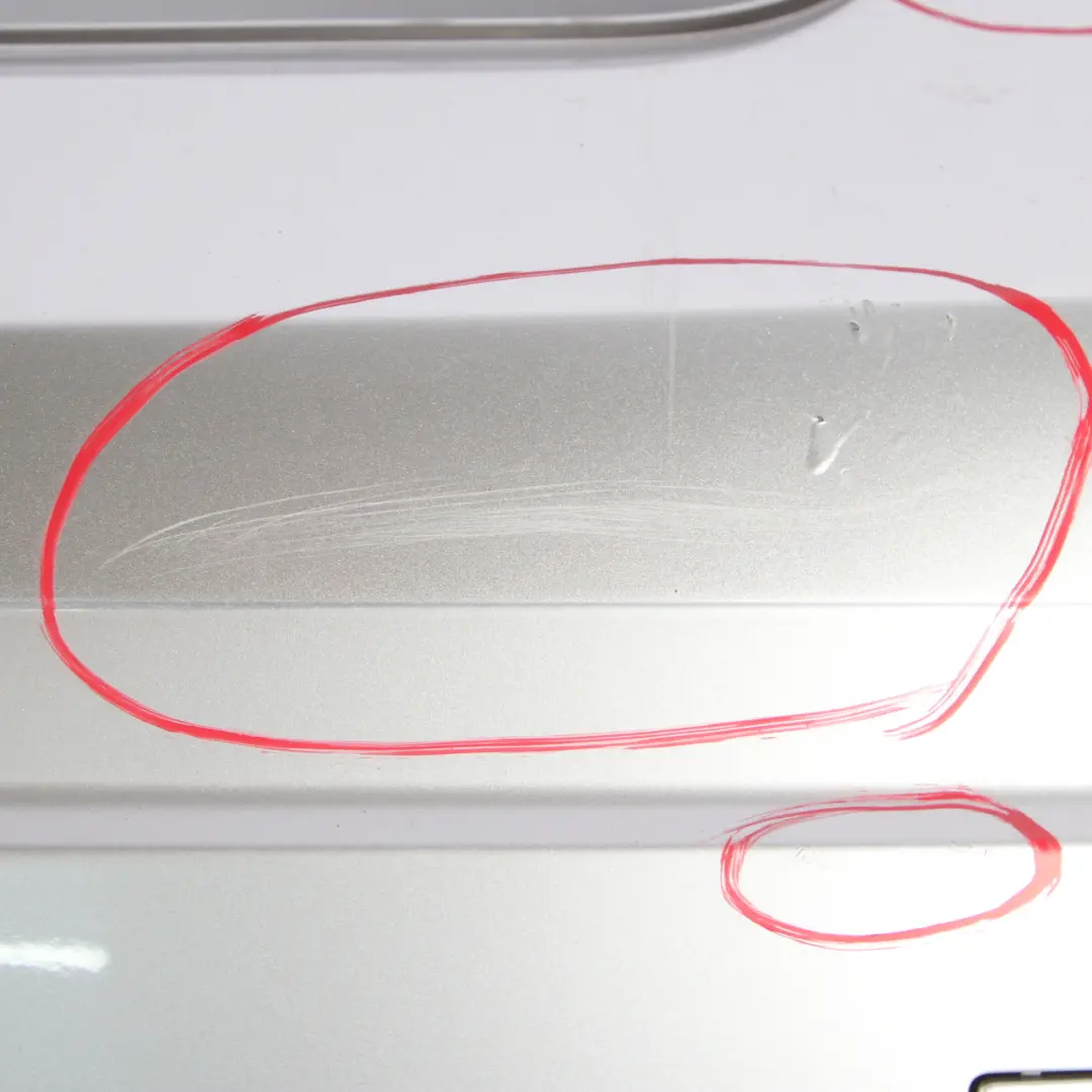 Mercedes W204 Rear Bumper Trim Panel Iridium Silver Metallic - 775 - SKU A2048853025-IRS - Part number A2048853025