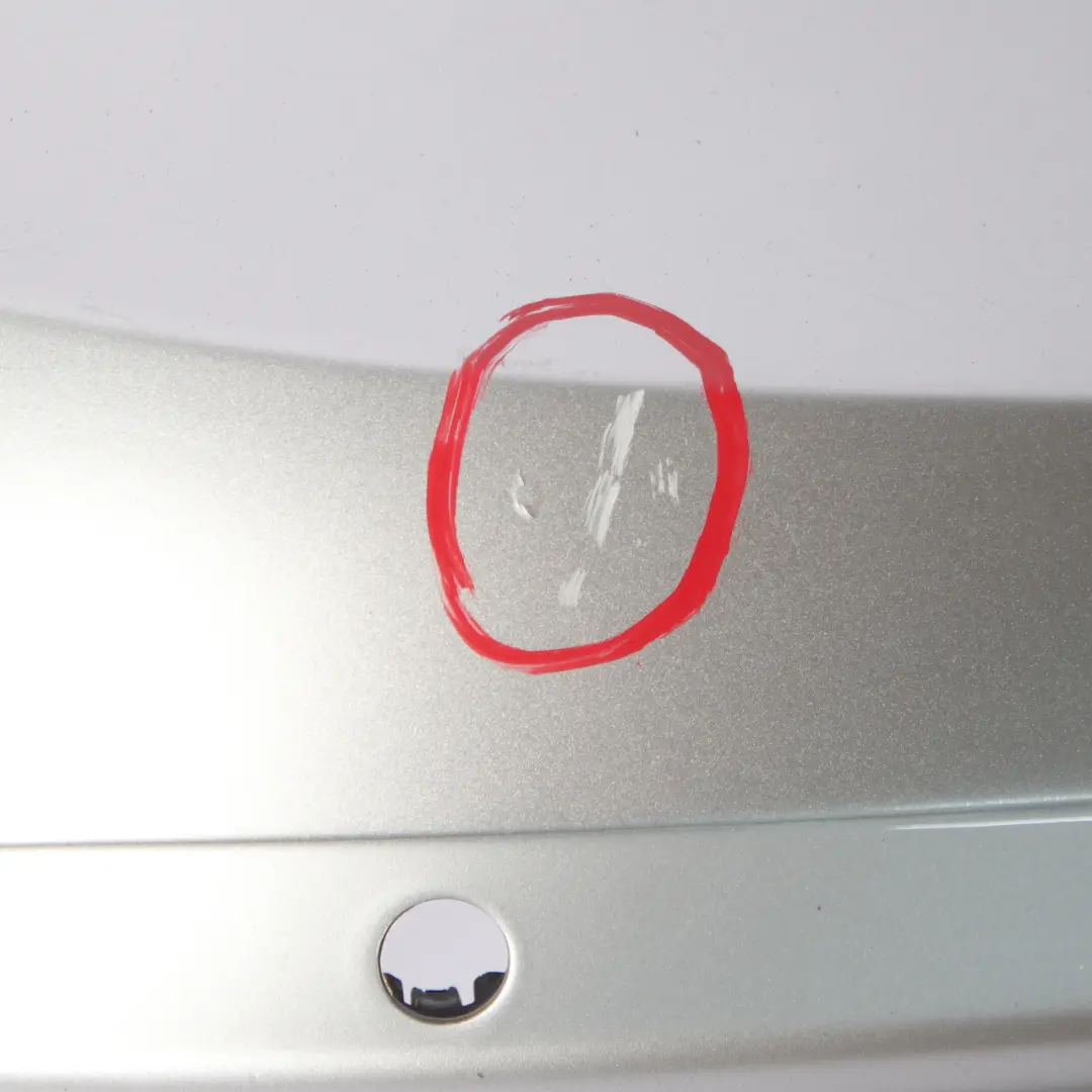 Mercedes W204 Rear Bumper Trim Panel Iridium Silver Metallic - 775 - SKU A2048853025-IRS - Part number A2048853025