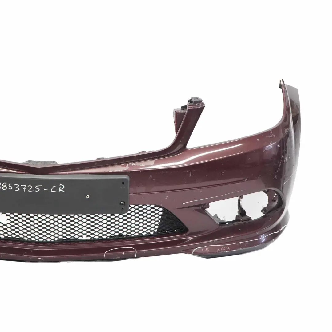 Front Bumper AMG Trim Panel Cover Carneol Red Metallic - 544 to Mercedes W204 with Part number A2048853725 Mercedes W204 Front Bumper AMG Trim Panel Cover Carneol Red Metallic - 544 - SKU A2048853725-CR - Part number A2048853725