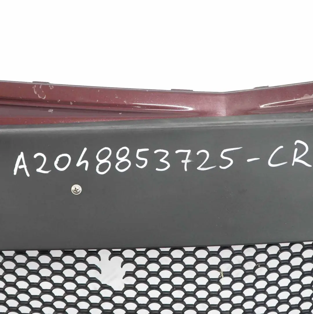 Front Bumper AMG Trim Panel Cover Carneol Red Metallic - 544 to Mercedes W204 with Part number A2048853725 Mercedes W204 Front Bumper AMG Trim Panel Cover Carneol Red Metallic - 544 - SKU A2048853725-CR - Part number A2048853725