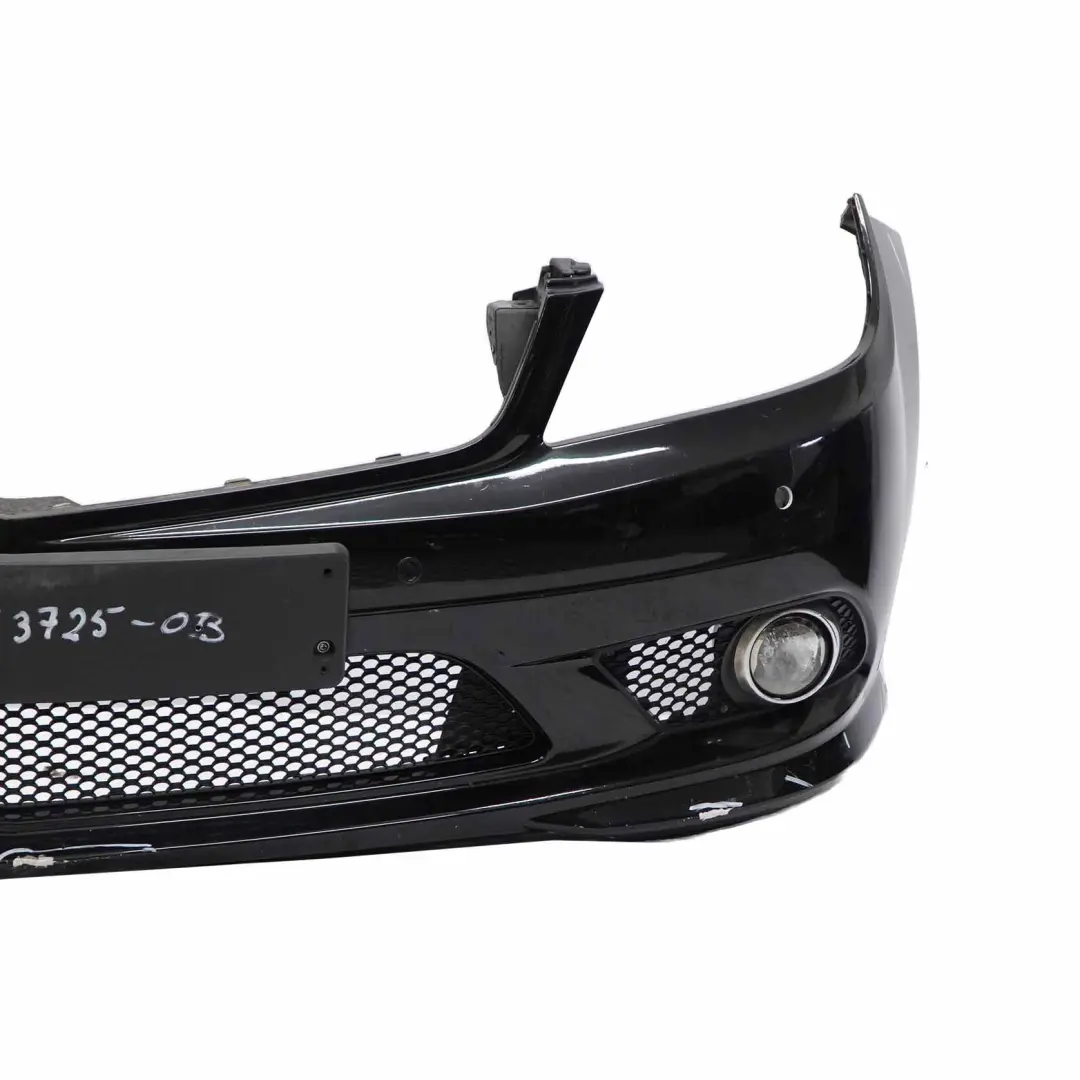 Front Bumper AMG Trim Panel Cover Obsidian Black - 197 to Mercedes W204 with Part number A2048853725 Mercedes W204 Front Bumper AMG Trim Panel Cover Obsidian Black - 197 - SKU A2048853725-OB - Part number A2048853725