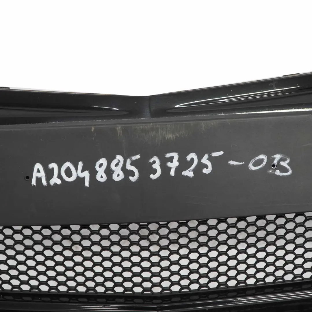 Mercedes W204 Front Bumper AMG Trim Panel Cover Obsidian Black - 197 - SKU A2048853725-OB - Part number A2048853725