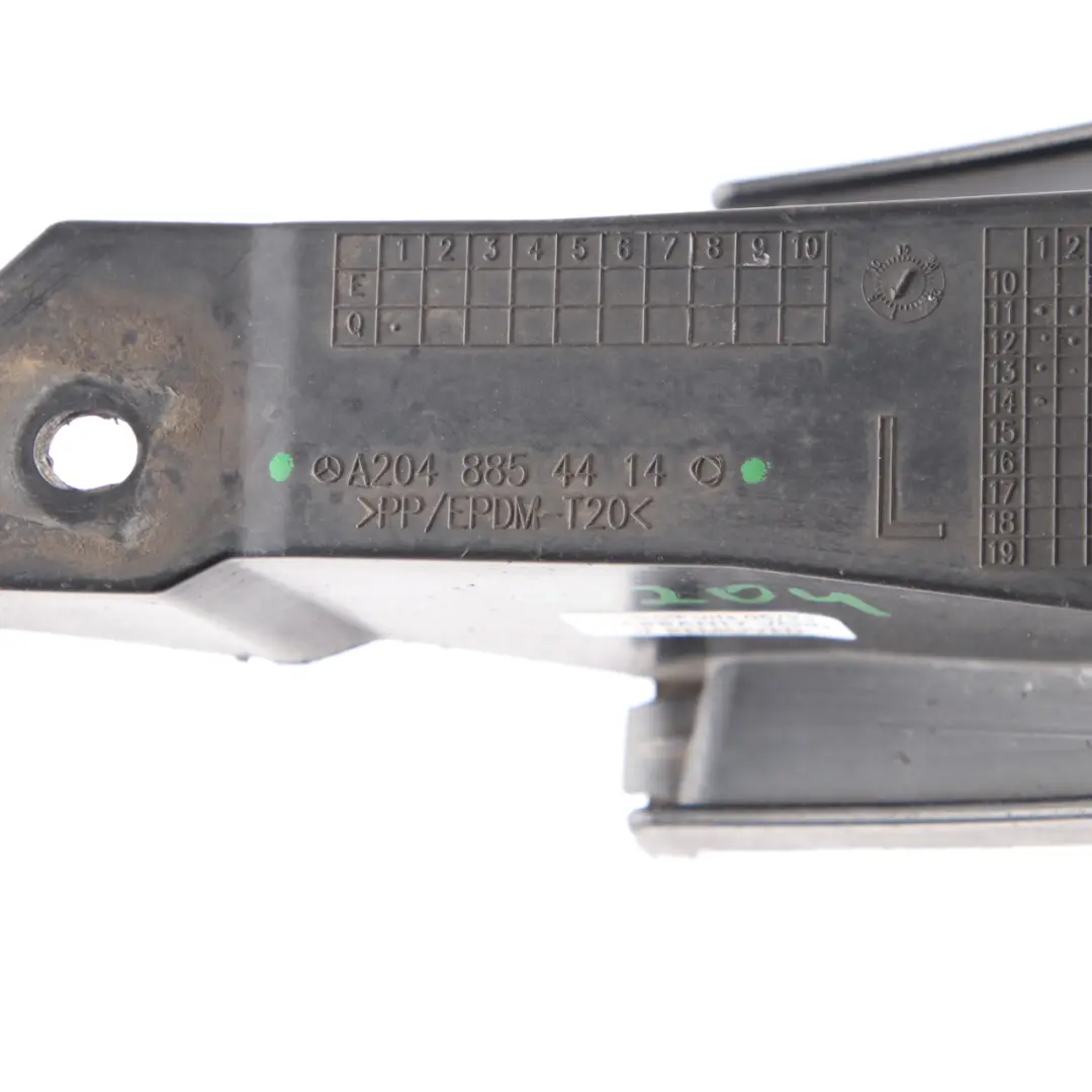 Bumper Mount Bracket Guide Support Left N/S to Mercedes W204 Rear with Part number A2048854414 Mercedes W204 Rear Bumper Mount Bracket Guide Support Left N/S - SKU A2048854414 - Part number A2048854414