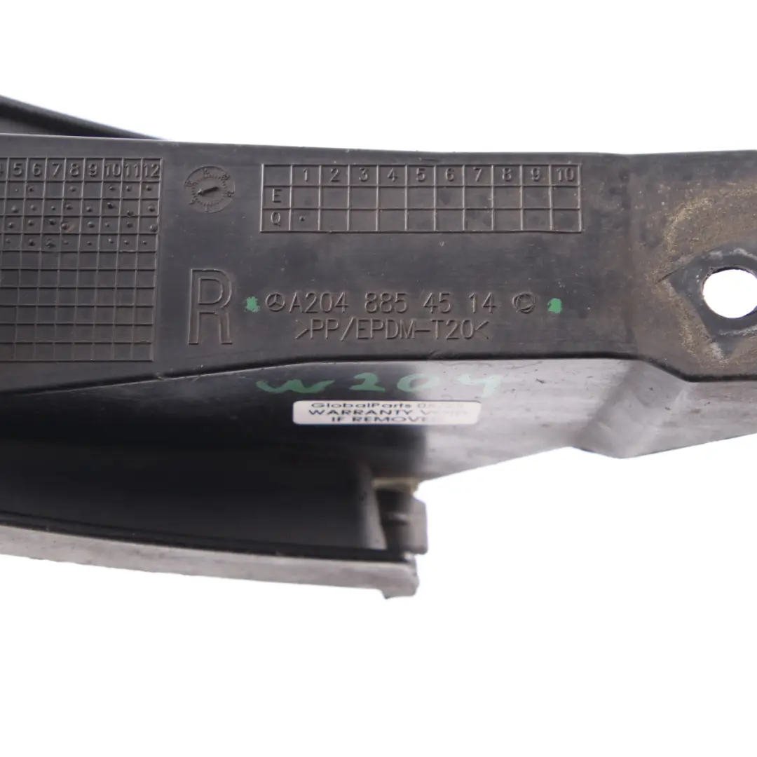 Guide hintere Stoßstangenhalterung rechts Support für Mercedes W204 mit Teilenummer A2048854514 Mercedes W204 Guide hintere Stoßstangenhalterung rechts Support - SKU A2048854514 - Teilenummer A2048854514