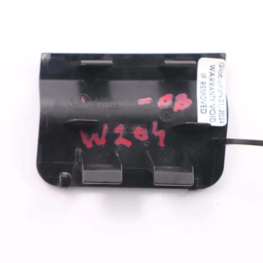 Mercedes W204 Pare-chocs arrière Crochet d'attelage Cache Noir Obsidien - 197 - SKU A2048856223-OB - Numéro de pièce A2048856223