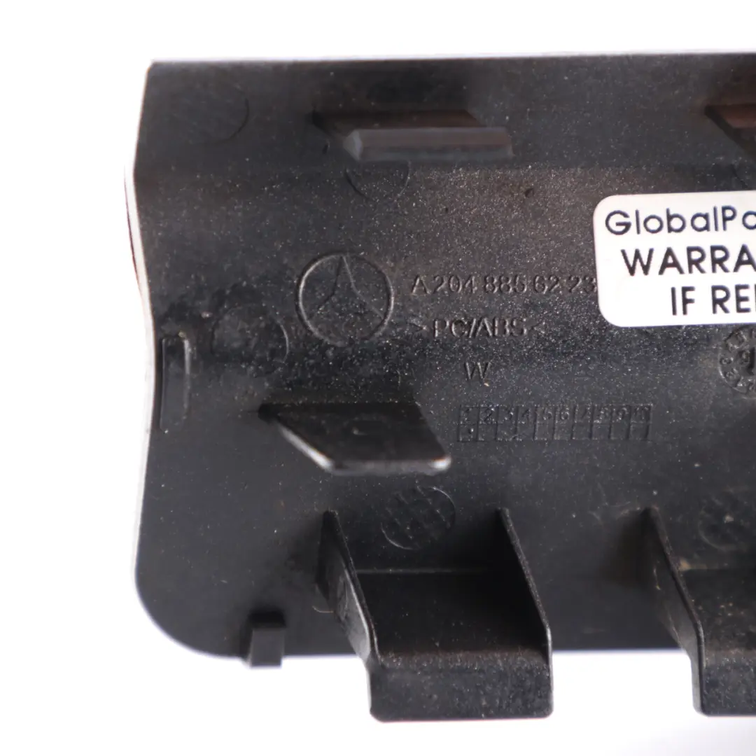 Mercedes W204 Parachoques trasero de remolque Ojo Tapa Flap Negro Obsidiana 197 - SKU A2048856223-PAL - Número de pieza A2048856223