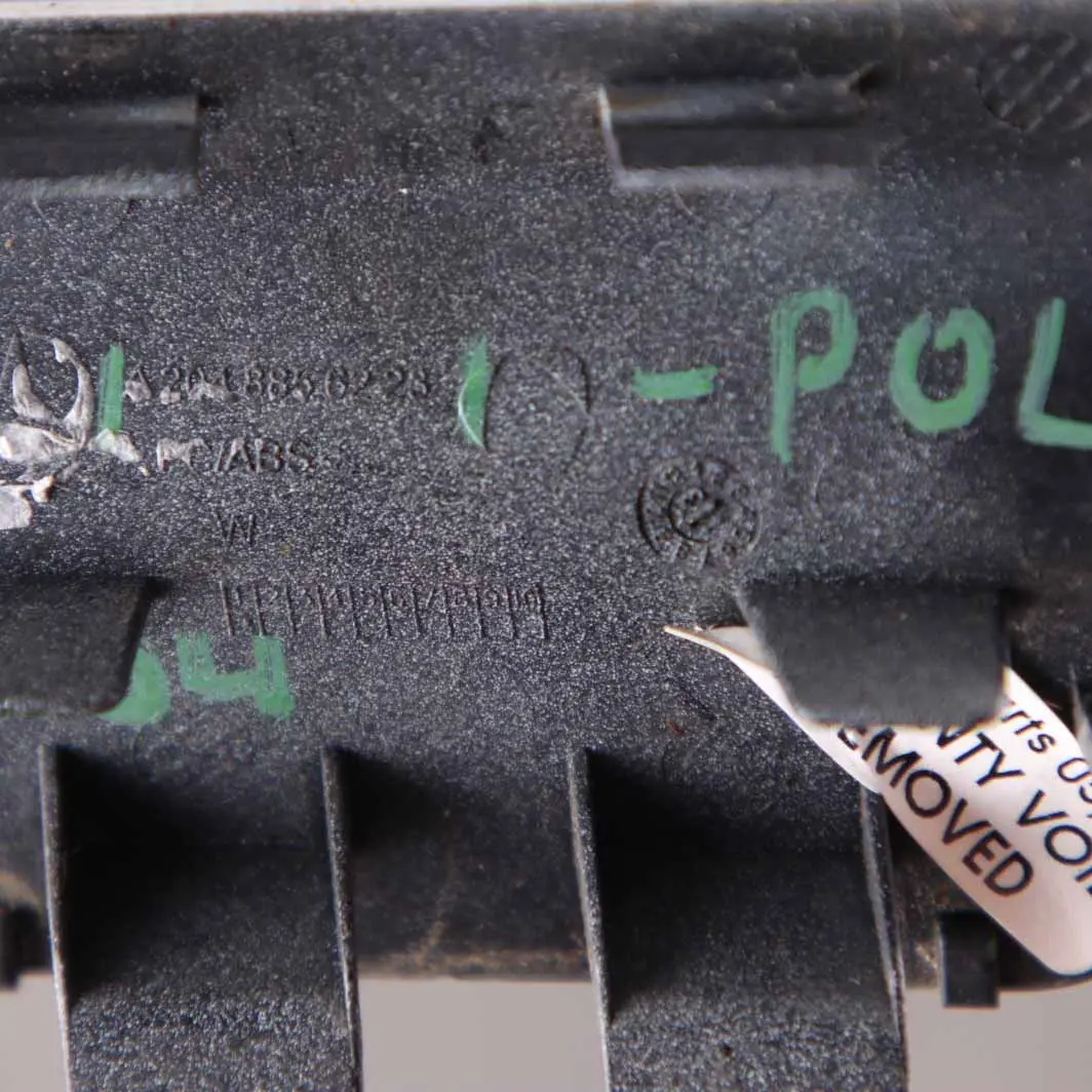 Bumper Towing Eye Hook Cover Cap Flap Polar White - 149 to Mercedes W204 Rear with Part number A2048856223 Mercedes W204 Rear Bumper Towing Eye Hook Cover Cap Flap Polar White - 149 - SKU A2048856223-POL - Part number A2048856223