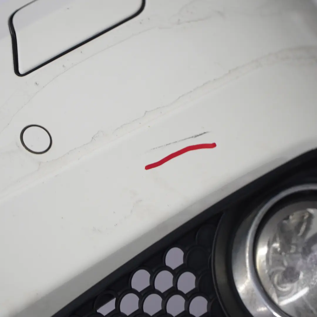 Mercedes W204 Complete Front Bumper AMG Trim Panel Cover Calcite White - 650 - SKU A2048857525-CW - Part number A2048857525