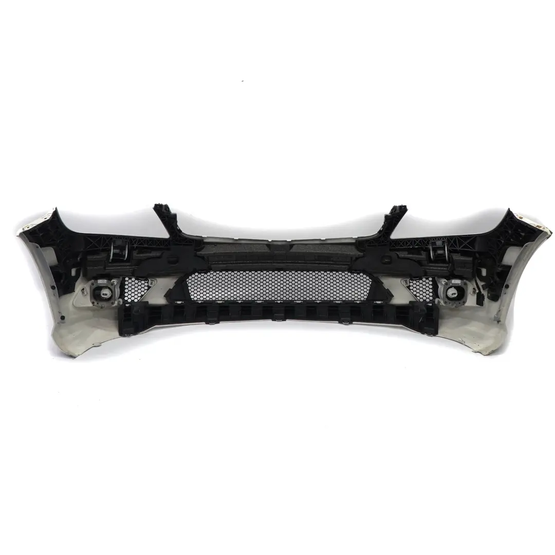 Mercedes W204 Complete Front Bumper AMG Trim Panel Cover Calcite White - 650 - SKU A2048857525-CW - Part number A2048857525