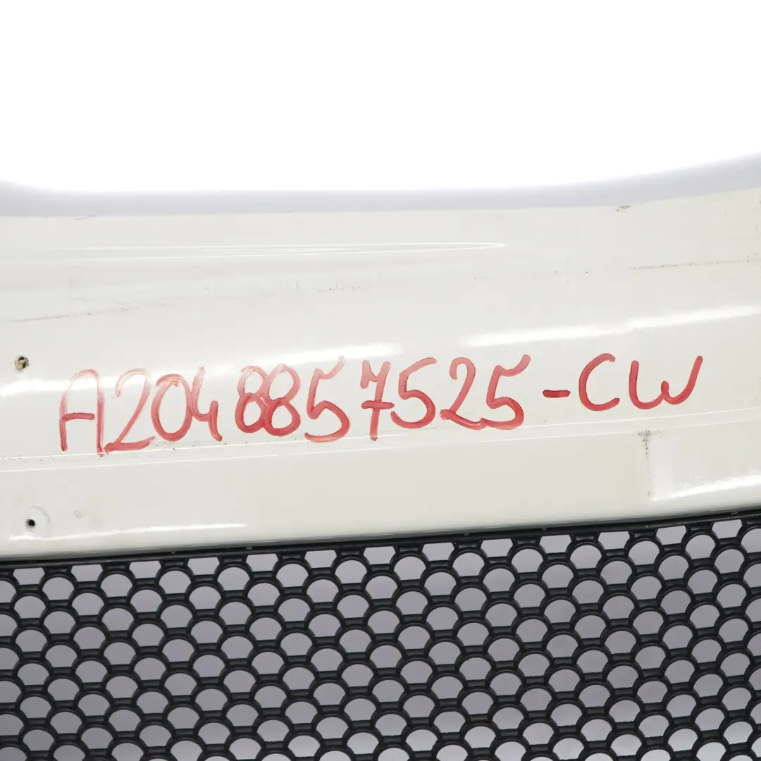 Mercedes W204 Complete Front Bumper AMG Trim Panel Cover Calcite White - 650 - SKU A2048857525-CW - Part number A2048857525