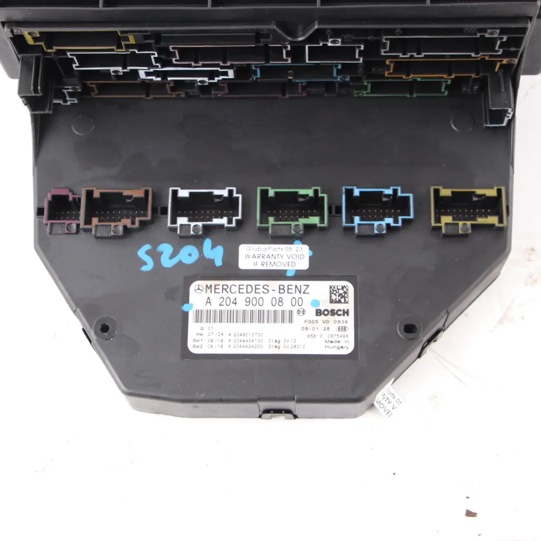 Fuse Box Mercedes W204 S204 SAM Control Unit Module Relay to with Part number A2049000800 Fuse Box Mercedes W204 S204 SAM Control Unit Module Relay - SKU A2049000800 - Part number A2049000800