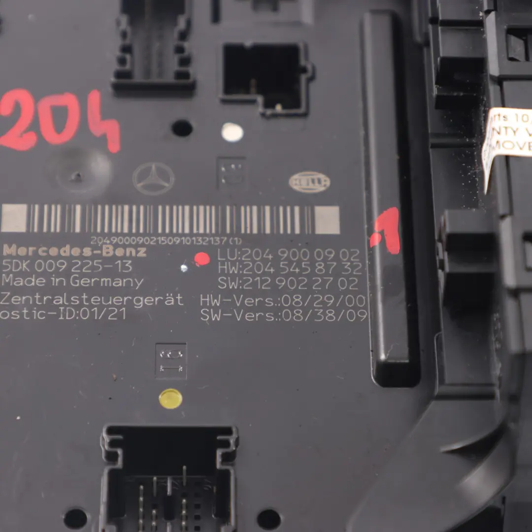 Scatola fusibili Mercedes W204 Relè SAM Scatola fusibili Modulo per con numero di parte A2049000902 Scatola fusibili Mercedes W204 Relè SAM Scatola fusibili Modulo - SKU A2049000902-1 - Numero di parte A2049000902