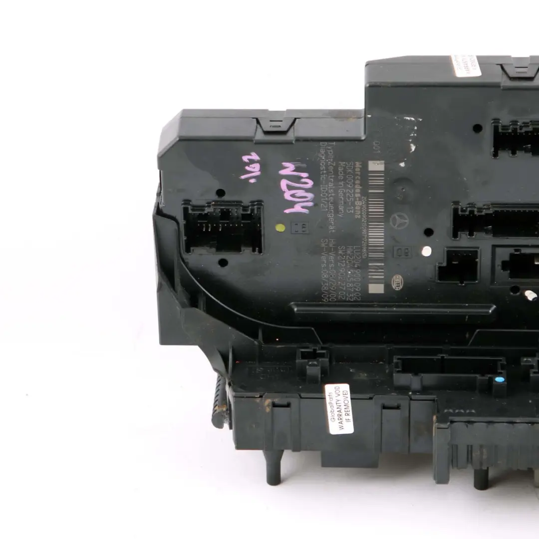  Fuse Box Mercedes W204 Rear SAM Relay Fuse Box Control Module - SKU A2049000902 - Part number A2049000902