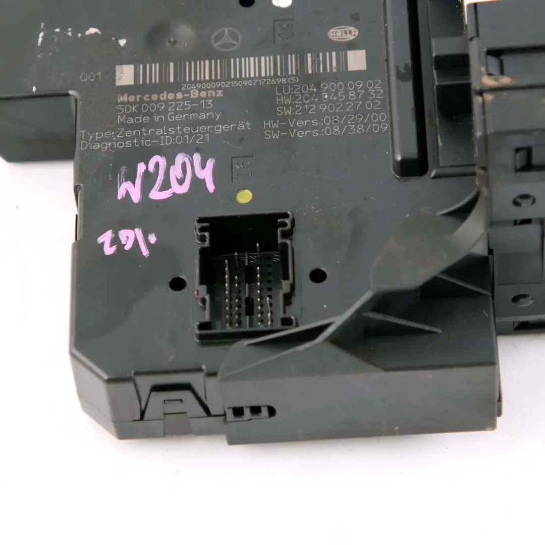  Fuse Box Mercedes W204 Rear SAM Relay Fuse Box Control Module - SKU A2049000902 - Part number A2049000902