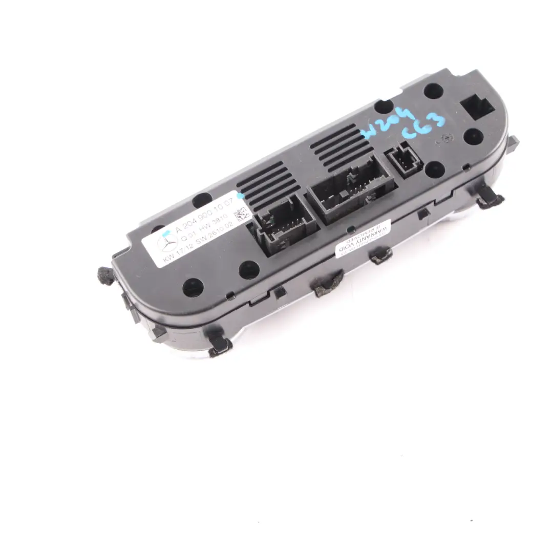 Mercedes W204 Calentador Climatizador Interruptor Aire Acondicionado - SKU A2049001007 - Número de pieza A2049001007