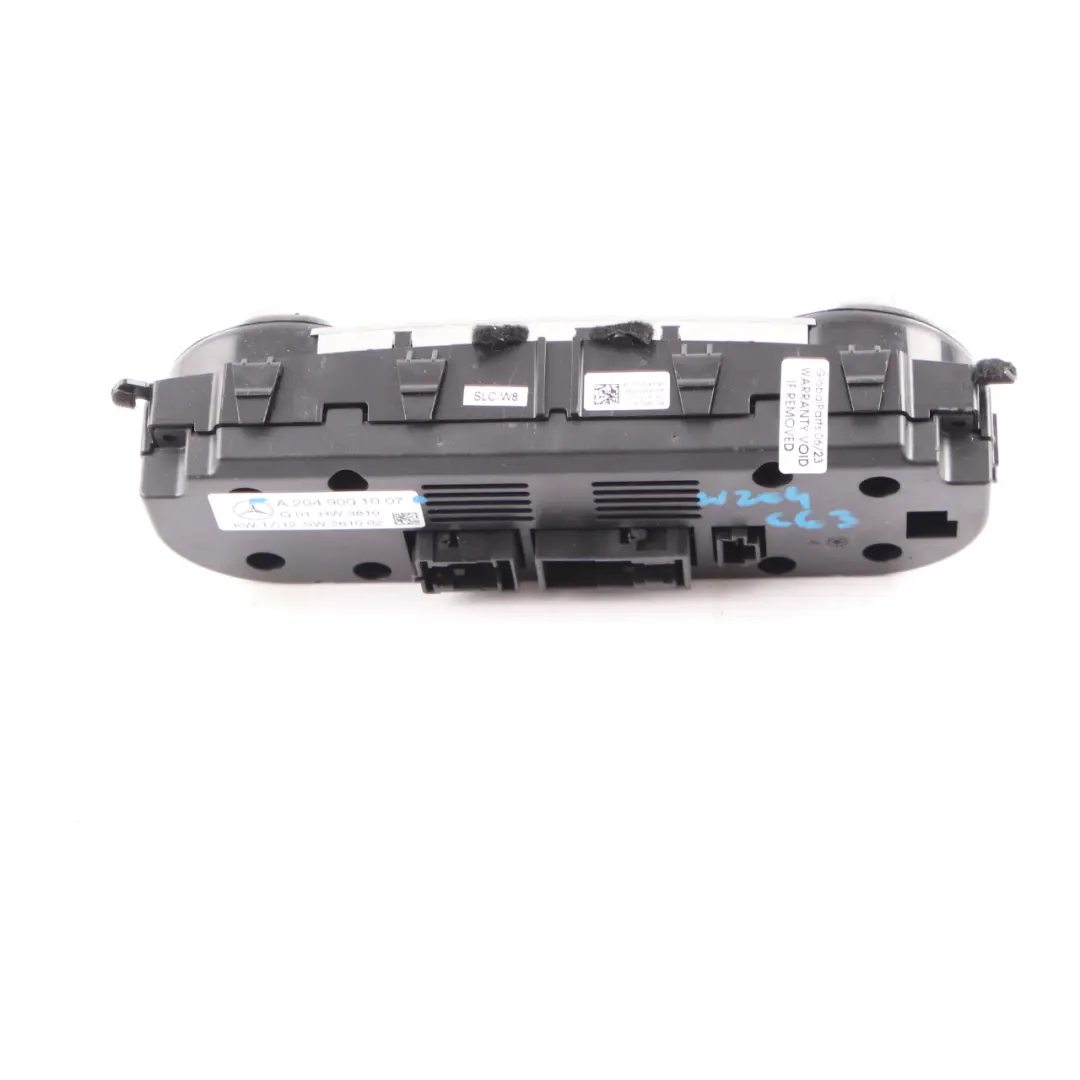 Mercedes W204 Chauffage Climatisation commande Climatisation - SKU A2049001007 - Numéro de pièce A2049001007