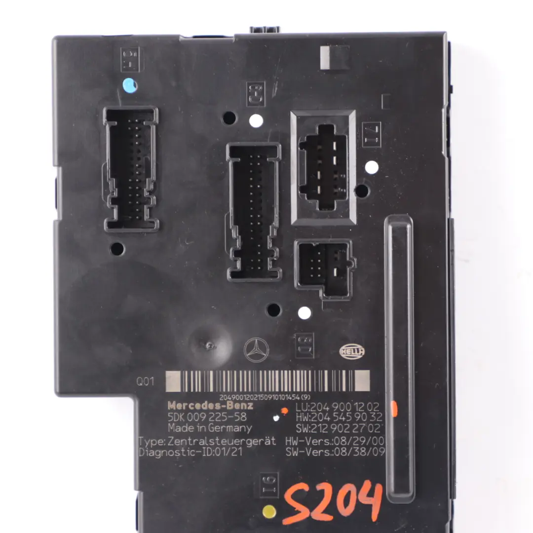 T-Modell SAM-Steuergerät hinten Modul für Mercedes W204 S204 mit Teilenummer A2049001202 Mercedes W204 S204 T-Modell SAM-Steuergerät hinten Modul - SKU A2049001202 - Teilenummer A2049001202