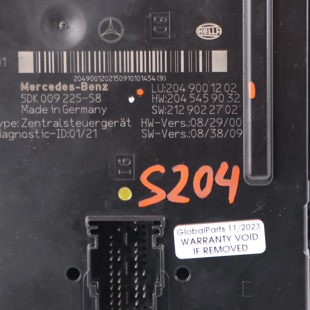 T-Modell SAM-Steuergerät hinten Modul Mercedes W204 S204 - SKU A2049001202 - Teilenummer A2049001202