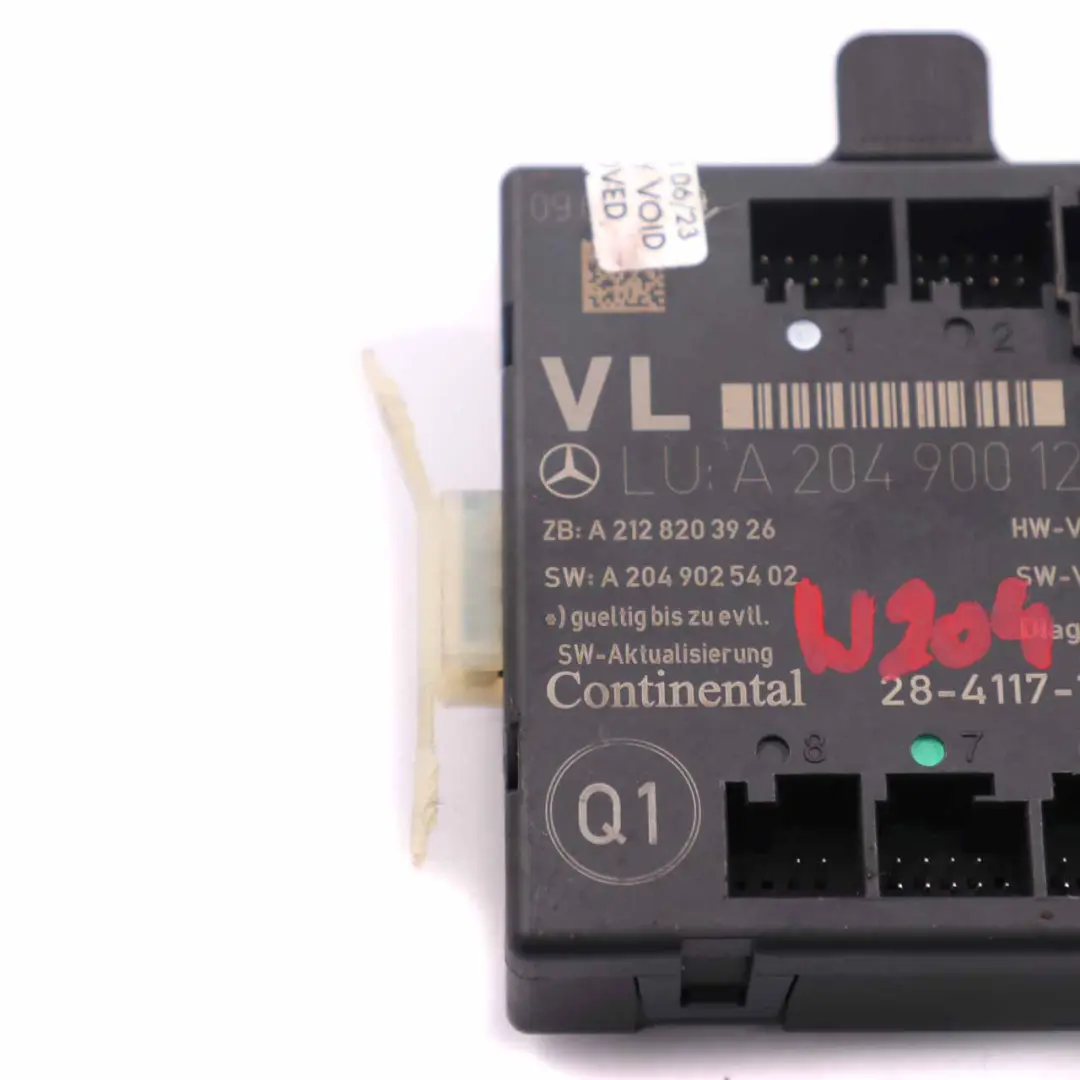 Door Module Front Left N/S Control Unit to Mercedes W204 Coupe with Part number A2049001206 Mercedes W204 Coupe Door Module Front Left N/S Control Unit - SKU A2049001206 - Part number A2049001206