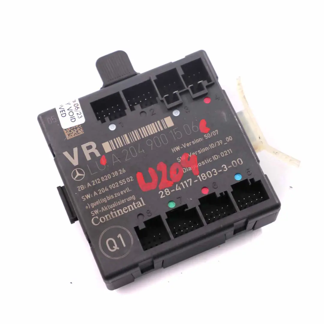 Mercedes W204 Coupe Door Module Front Right O/S Control Unit - SKU A2049001506 - Part number A2049001506