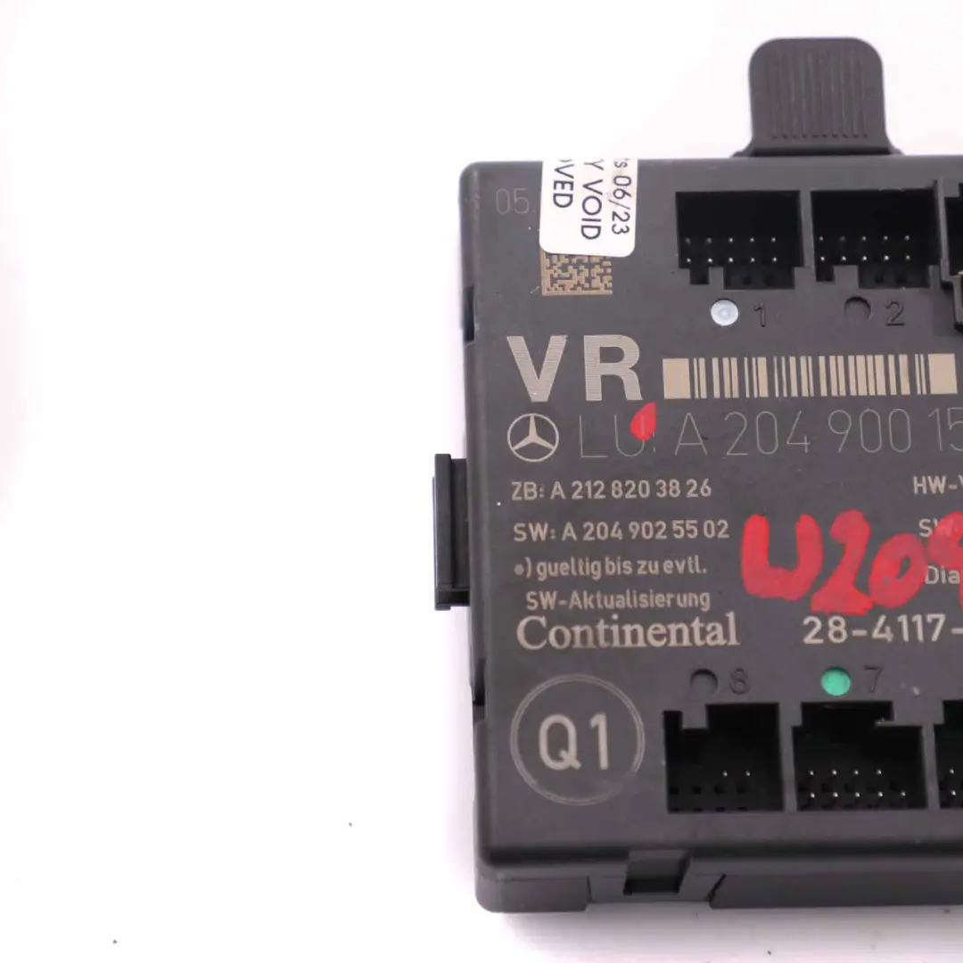 Mercedes W204 Coupe Door Module Front Right O/S Control Unit - SKU A2049001506 - Part number A2049001506