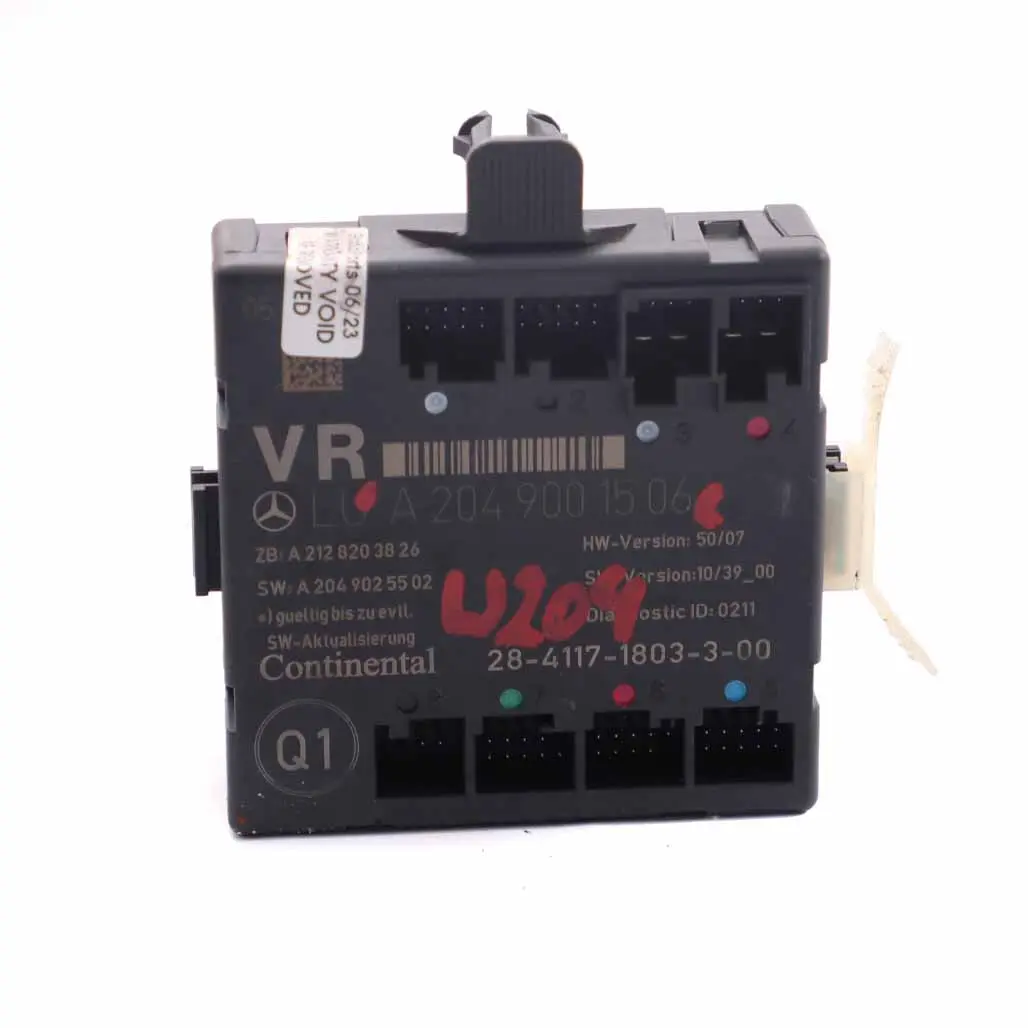 Mercedes W204 Coupe Door Module Front Right O/S Control Unit - SKU A2049001506 - Part number A2049001506