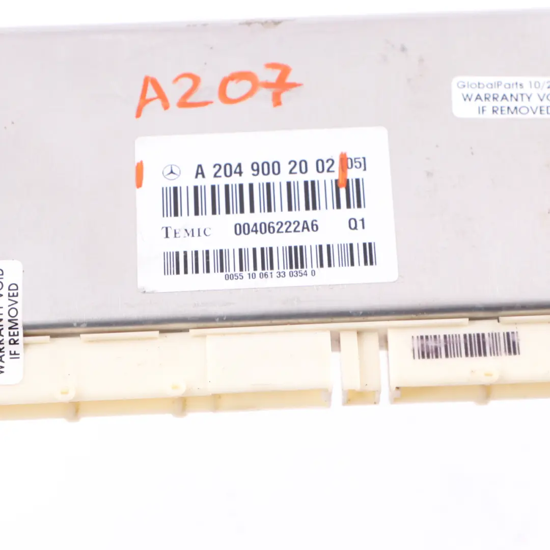 Luftfederung Dynamisches Niveauregelgerät Modul für Mercedes W204 C207 mit Teilenummer A2049002002 Mercedes W204 C207 Luftfederung Dynamisches Niveauregelgerät Modul - SKU A2049002002 - Teilenummer A2049002002