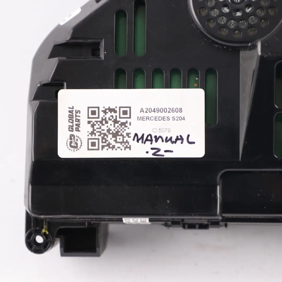 Facelift Speedometer Instrument Cluster to Mercedes S204 Manual Diesel with Part number A2049002608 Mercedes S204 Manual Diesel Facelift Speedometer Instrument Cluster - SKU A2049002608 - Part number A2049002608