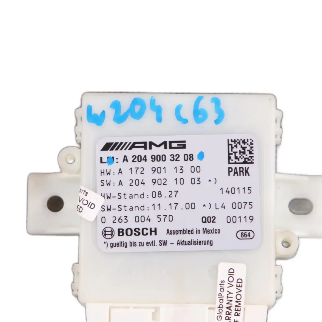 Mercedes W204 C63 PDC Parking Distance Control Unit Module Sensor - SKU A2049003208 - Part number A2049003208