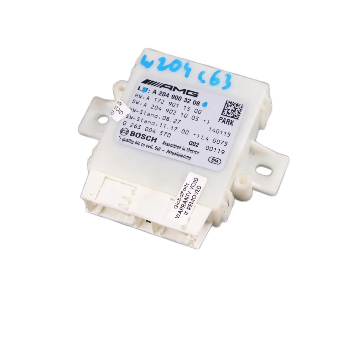 C63 AMG Moduł PDC Parktronik Modułu Parkowania do Mercedes W204 o numerze A2049003208 Mercedes W204 C63 AMG Moduł PDC Parktronik Modułu Parkowania - SKU A2049003208 - Numer Części A2049003208