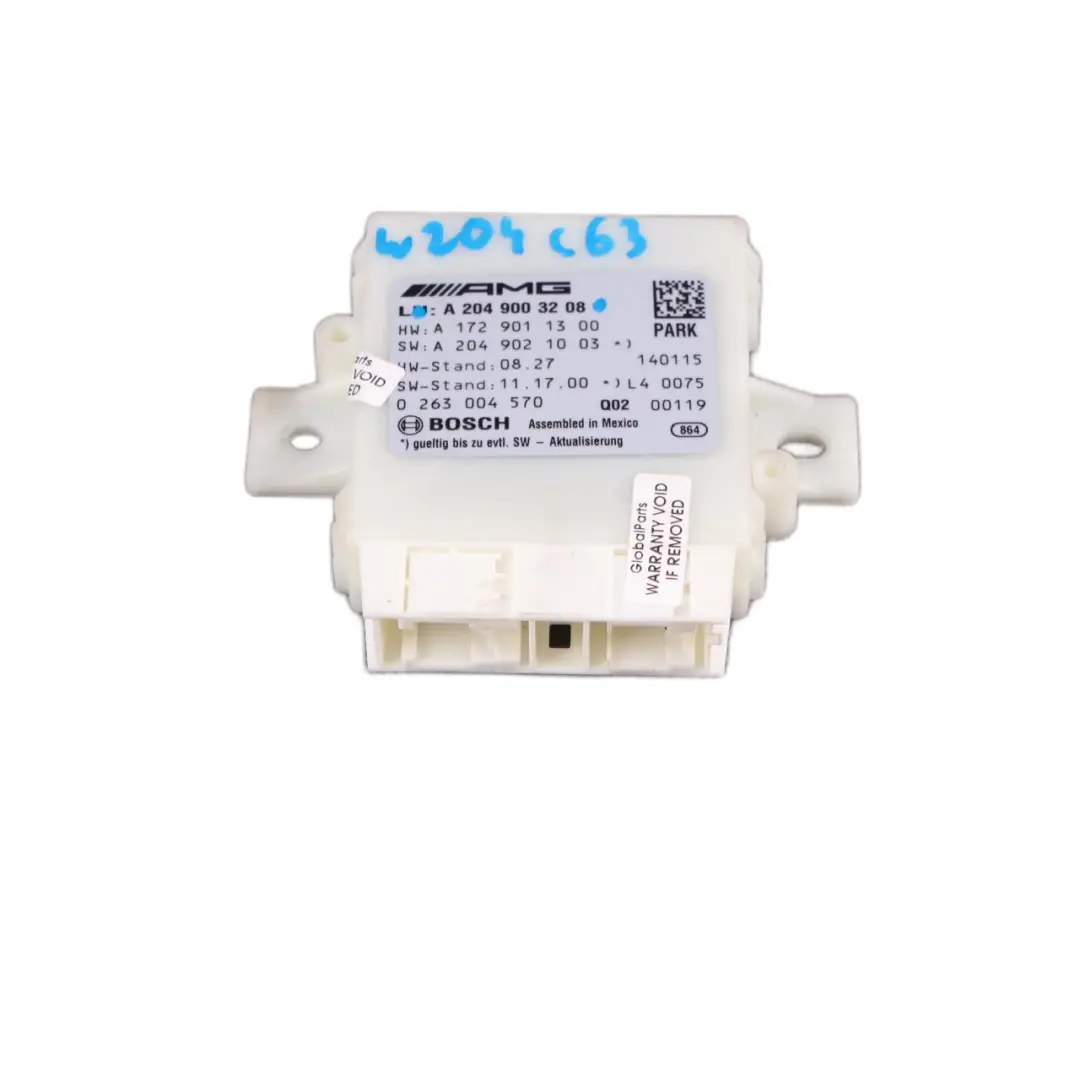 Mercedes W204 C63 PDC Parking Distance Control Unit Module Sensor - SKU A2049003208 - Part number A2049003208