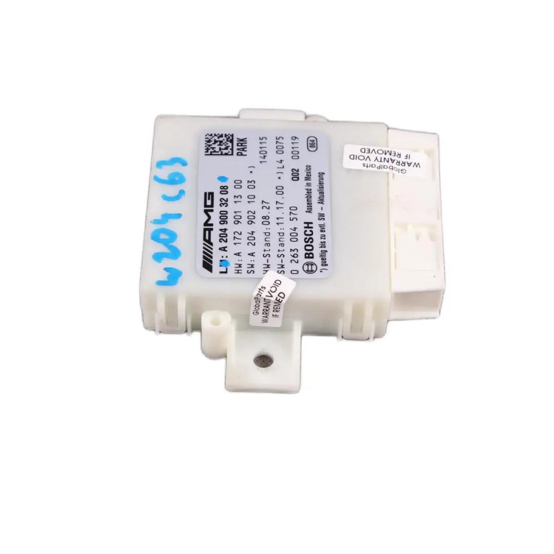 C63 PDC Parkdistanzsteuergerät Modul Sensor für Mercedes W204 mit Teilenummer A2049003208 Mercedes W204 C63 PDC Parkdistanzsteuergerät Modul Sensor - SKU A2049003208 - Teilenummer A2049003208