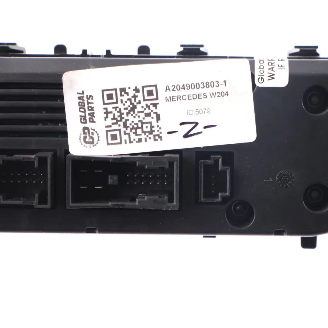 Condizionata Clima Riscaldatore Unità controllo per Mercedes W204 Aria con numero di parte A2049003803 Mercedes W204 Aria Condizionata Clima Riscaldatore Unità controllo - SKU A2049003803-1 - Numero di parte A2049003803