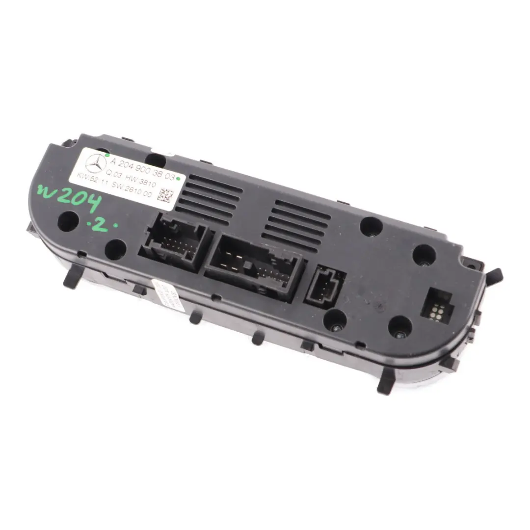 Mercedes W204 Panneau de Contrôle Climatisation Chauffage - SKU A2049003803 - Numéro de pièce A2049003803