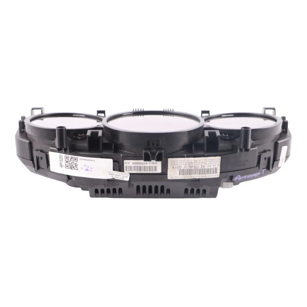 Mercedes W204 Petrol Instrument Cluster Gauge Speedo Automatic - SKU A2049004209-2 - Part number A2049004209