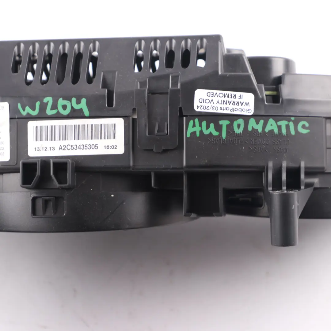 Mercedes W204 Petrol Instrument Cluster Speedo Clocks Automatic - SKU A2049005113 - Part number A2049005113