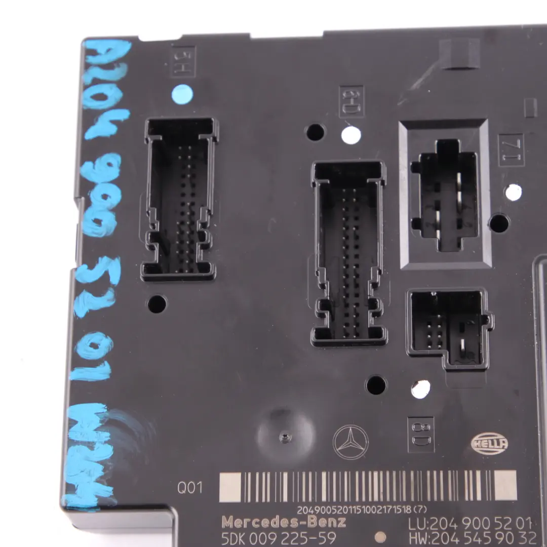  SAM Módulo Mercedes W204 Unidad Control Eléctrico Caja De Fusibles - SKU A2049005201 - Número de pieza A2049005201
