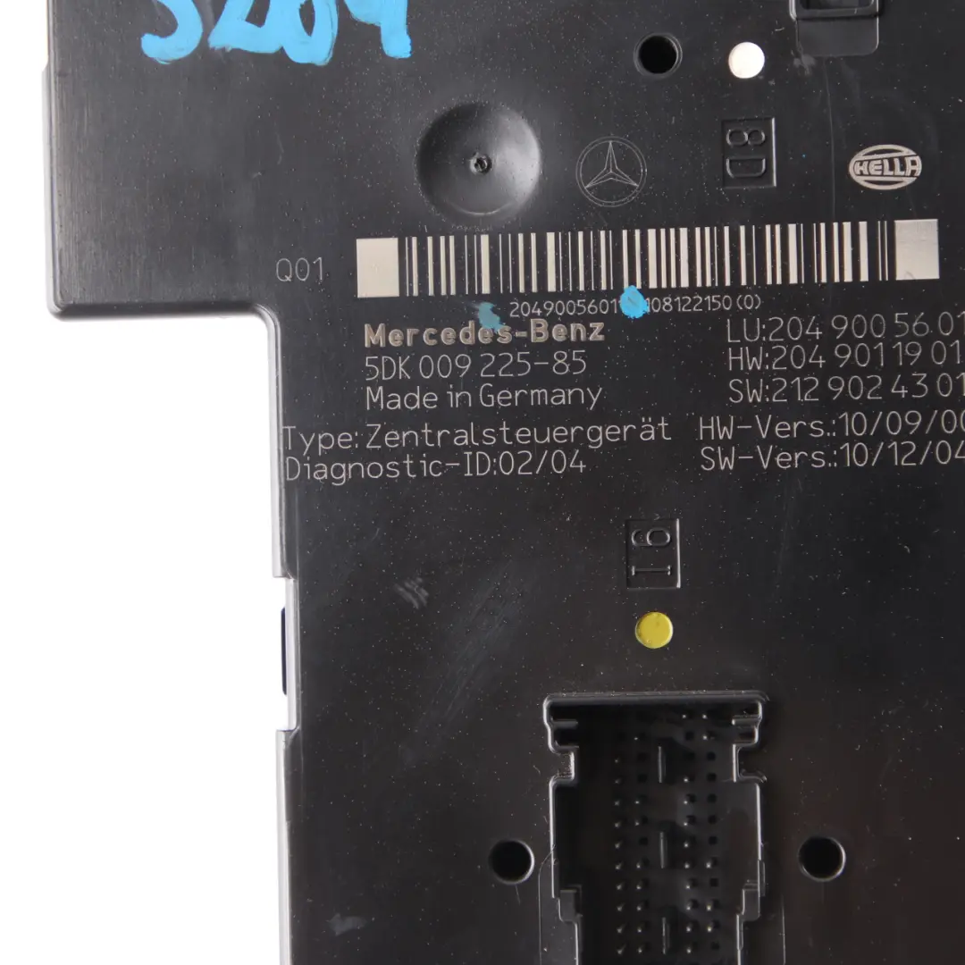Mercedes W204 S204 Estate Modulo unità di controllo SAM posteriore - SKU A2049005601 - Numero di parte A2049005601