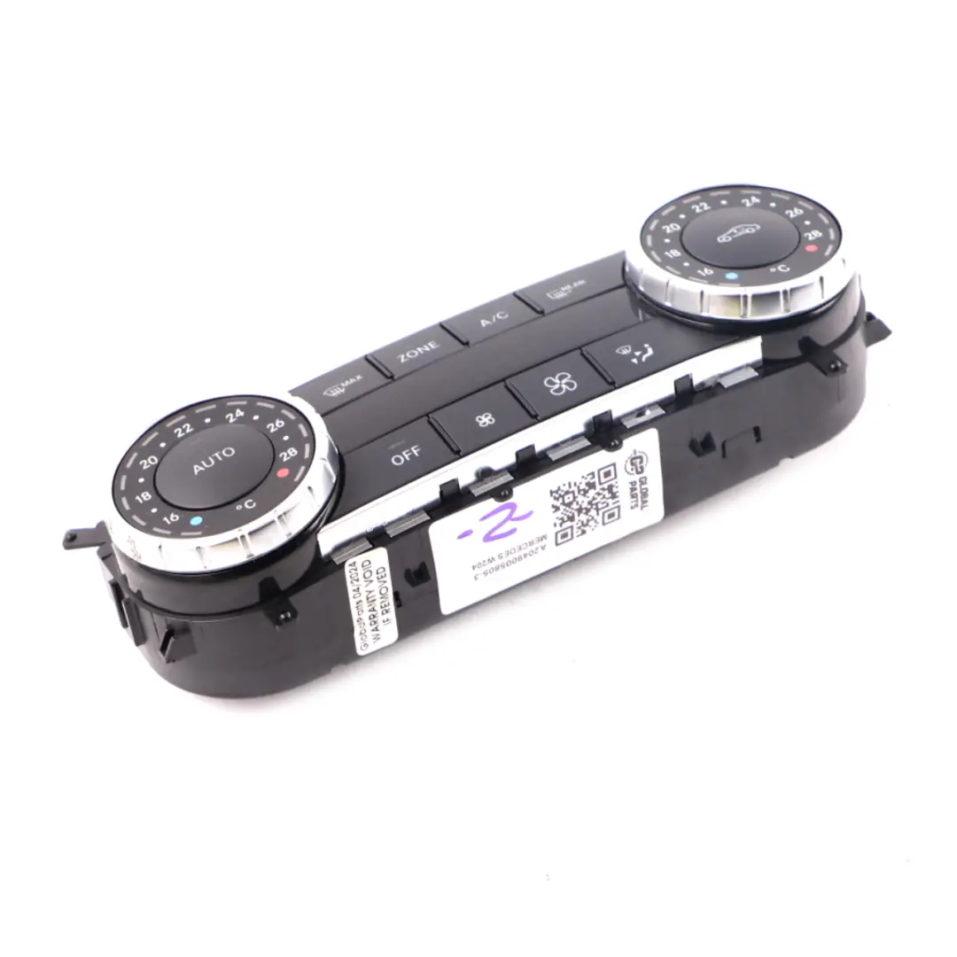 Heizung Klima Bedienfeld Air Con Schalter Einheit für Mercedes W204 mit Teilenummer A2049005805 Mercedes W204 Heizung Klima Bedienfeld Air Con Schalter Einheit - SKU A2049005805-3 - Teilenummer A2049005805