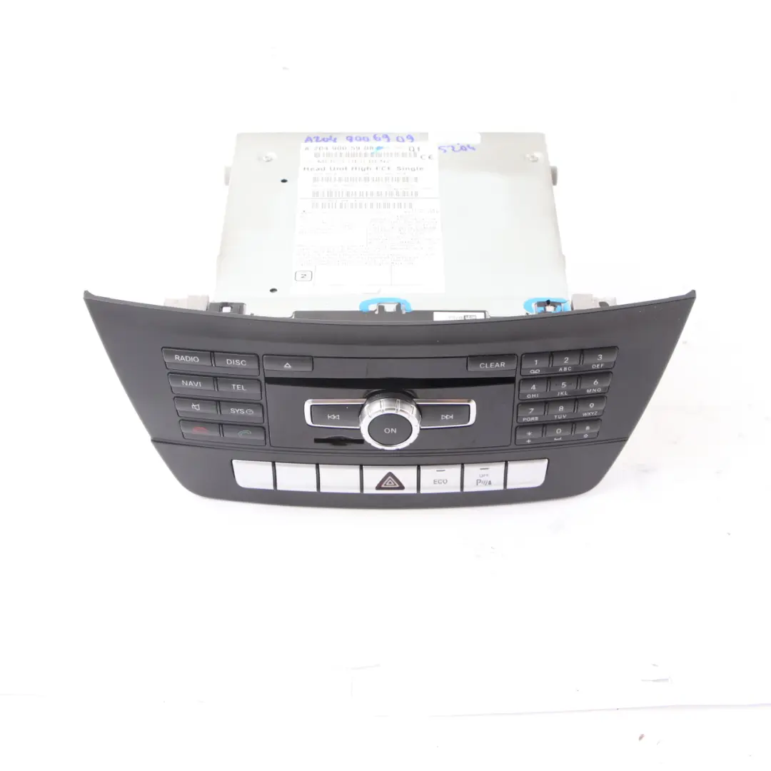 Mercedes W204 Navigazione Lettore CD COMAND Radio Sat Nav Head Unit - SKU A2049005908-1 - Numero di parte A2049005908