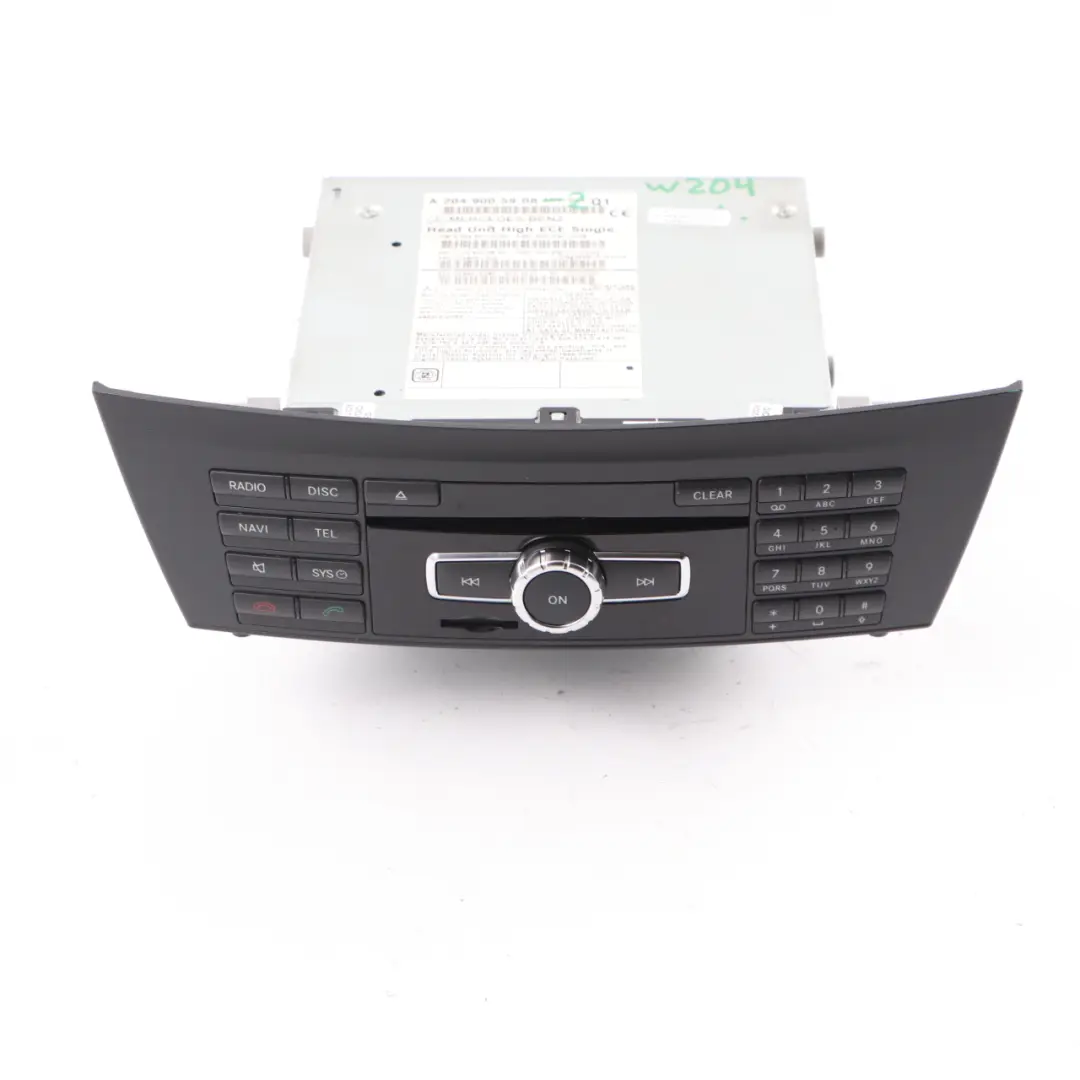 Mercedes W204 Navigation CD Player COMAND Radio Sat Nav Head Unit - SKU A2049005908-2 - Part number A2049005908
