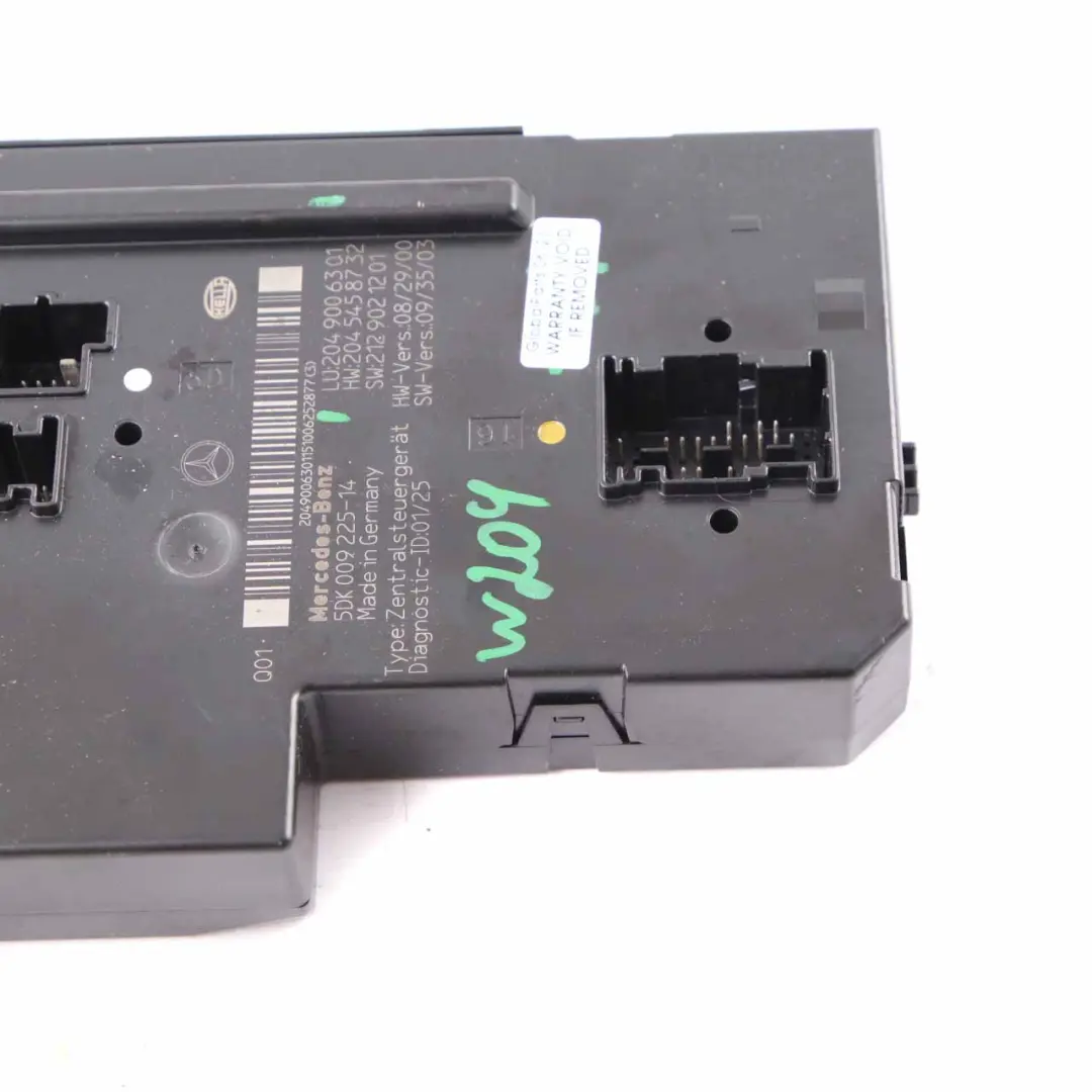 Modulo SAM posteriore Scatola fusibili Unità Controllo per Mercedes W204 con numero di parte A2049006301 Mercedes W204 Modulo SAM posteriore Scatola fusibili Unità Controllo - SKU A2049006301 - Numero di parte A2049006301