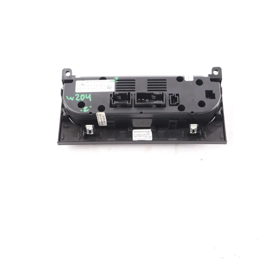 Mercedes W204 Air Conditioning Unit Control Switch Panel Module - SKU A2049006608-1 - Part number A2049006608
