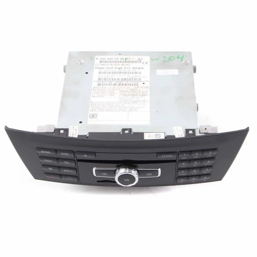 COMAND Navigation CD Player Radio Sat Nav Head Unit to Mercedes W204 with Part number A2049006909 Mercedes W204 COMAND Navigation CD Player Radio Sat Nav Head Unit - SKU A2049006909 - Part number A2049006909